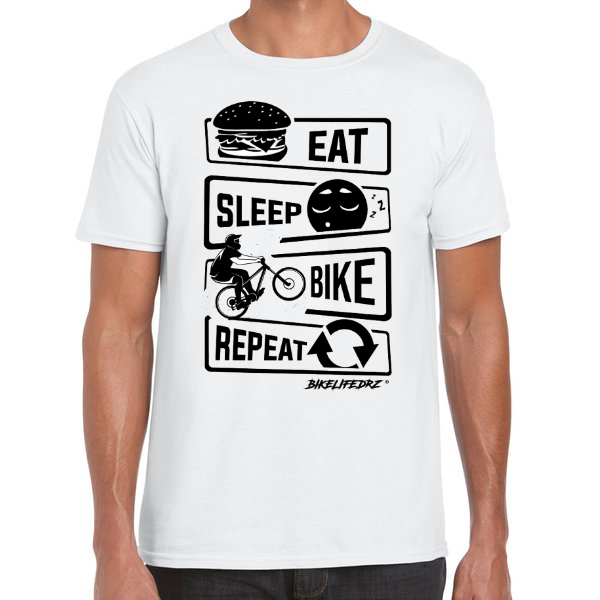 T-SHIRT ROUTINE BLANC BIKELIFEDRZ™