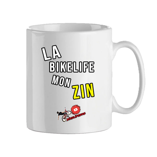 MUG "LA BIKELIFE" BLANC/JAUNE™